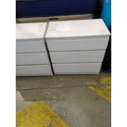 MESITA BLANCA TRES CAJONES